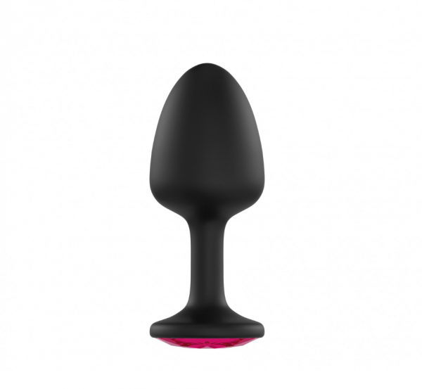 MARC DORCEL korek analny - Geisha Plug M V2 (z rubinem) (czarny)