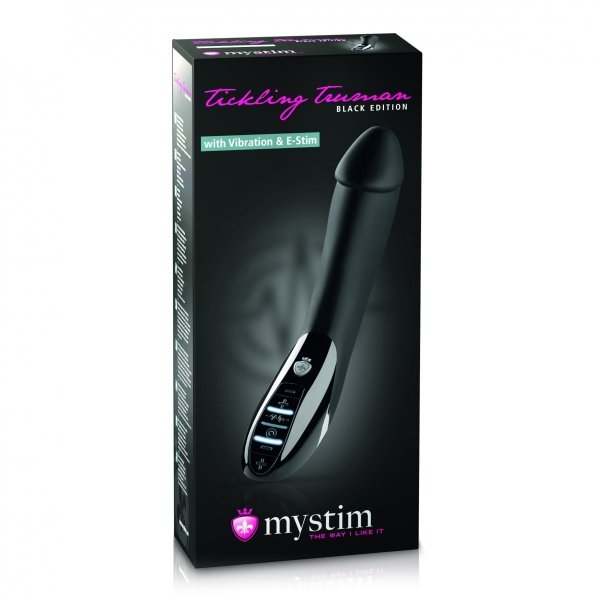 Mystim Tickling Truman - wibrator klasyczny (czarny)