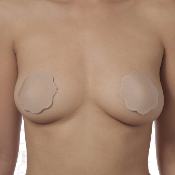 Bye Bra Breast Lift &amp; Fabric Nipple Covers F-H 3 Pairs - taśmy podnoszące piersi z materiałowymi osłonkami na sutki (3 pary)