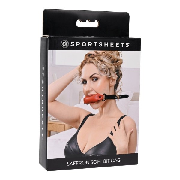 Sportsheets Saffron Soft Bit Gag - knebel (czerwony)