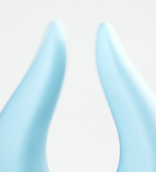 FEMMEFUNN VOLEA LIGHT BLUE / DARK PURPLE BASE - masażer łechtaczki (niebieski)