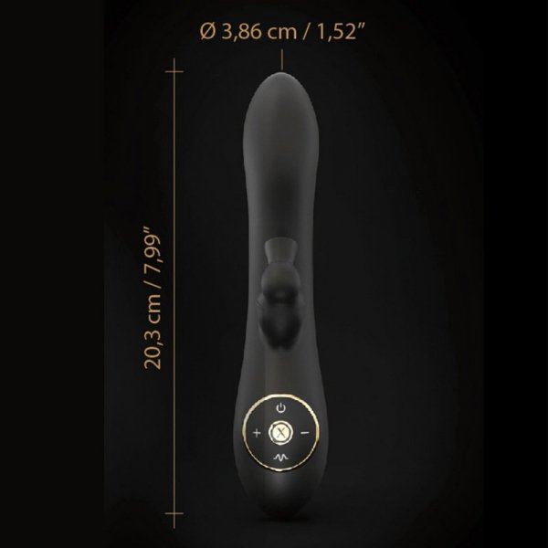 Marc Dorcel Divine Rabbit - Wibrator Króliczek (czarny)