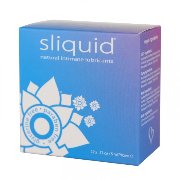 Sliquid Naturals Lube Cube 60 ml - zestaw żeli nawilżających w saszetkach