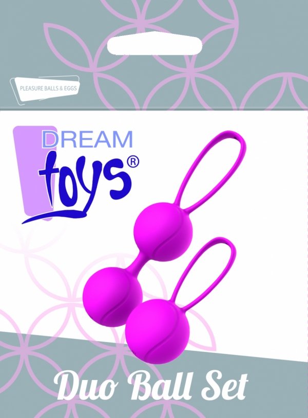 Dream Toys Pleasure Balls &amp; Eggs Duo Ball Set - kulki gejszy (fioletowy)