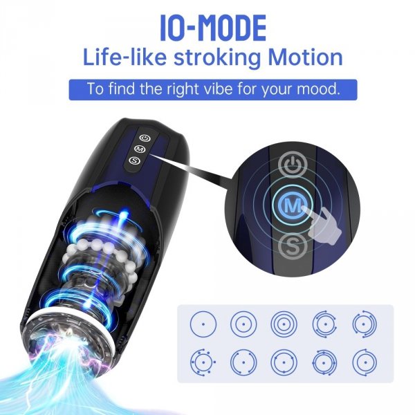 Magic Motion Xone App Controlled Masturbator - interaktywny masturbator męski z wibracjami (czarny)