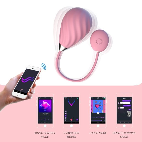 Magic Motion Magic Sundae App Controlled Love Egg Pink - wibrujące jajko z aplikacją (różowy)