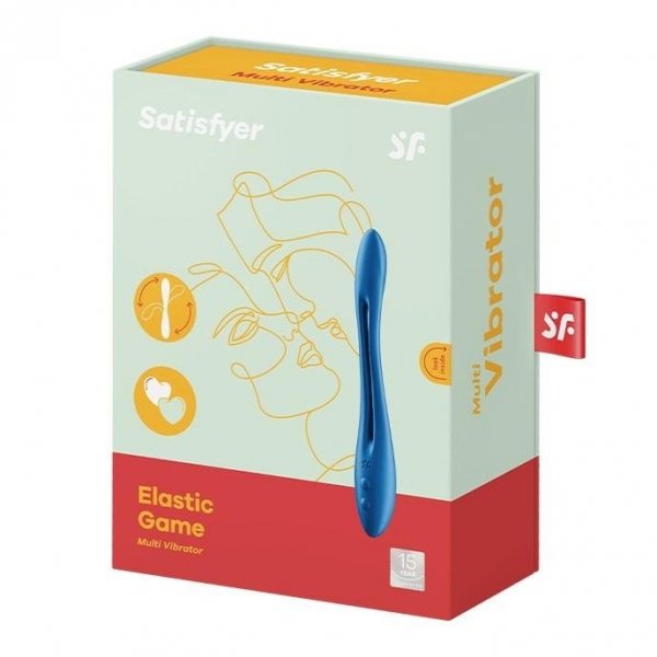 Satisfyer Elastic Game multi vibrator -  wielofunkcyjny wibrator (ciemny niebieski)