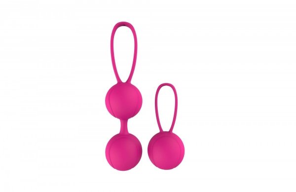 Dream Toys Pleasure Balls &amp; Eggs Duo Ball Set - kulki gejszy (fioletowy)