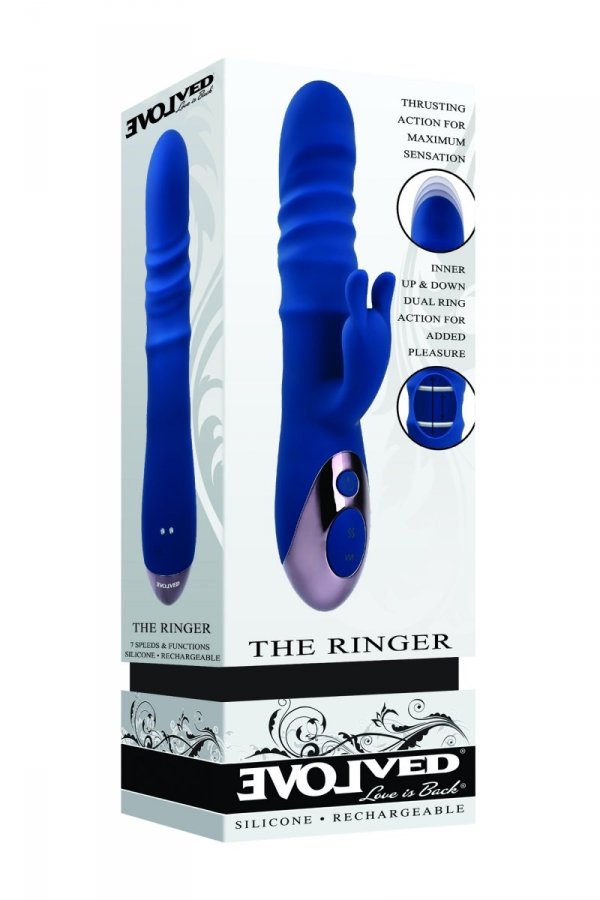 EVOLVED THE RINGER - wibrator króliczek (niebieski)