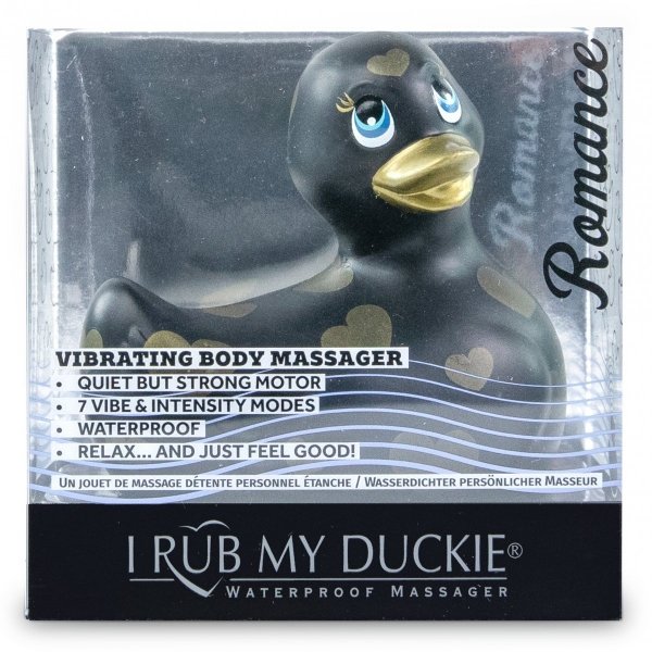 I Rub My Duckie 2.0 Romance - masażer łechtaczki (Czarno-złoty) 