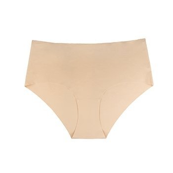 Bye Bra - Invisible High Brief Nude + Black XXL - figi (czarny/cielisty)