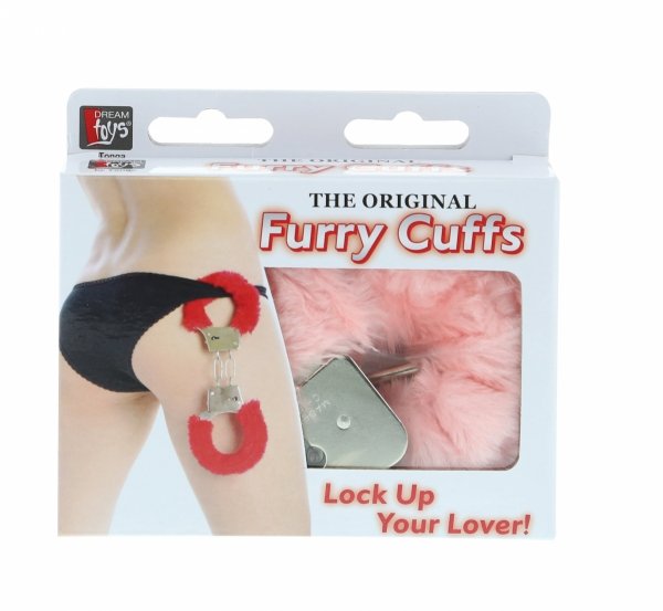 Dream Toys Handcuffs With Plush Pink- kajdanki (różowe)