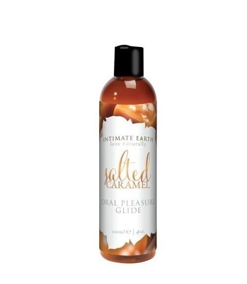 Intimate Earth - Salted Caramel Flavored Lubricant 120 ml - lubrykant o smaku wanilii i solonego karmelu