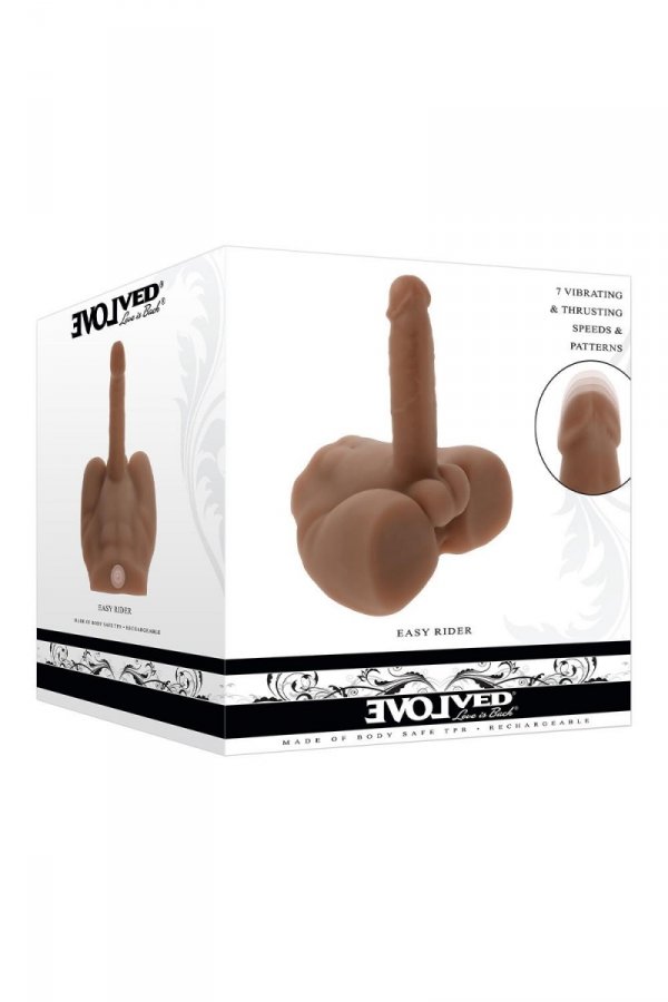 Evolved Torso Easy Rider Dark - dildo/pulsator (cielisty)