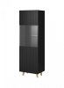Witryna PAFOS 60x40x182 czarny mat