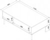 Ława/stolik TRESSE 110x60x40 zieleń mat