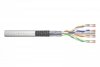 Kabel typu linka DIGITUS  kat.6, SF/UTP, AWG 26/7,LSOH, 305m, szary, szpula