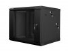 LANBERG SZAFA WISZĄCA DWUSEKCYJNA 19 9U 600X600 (DRZWI SZKLANE, CZARNA RAL9004) WF02-6609-10B