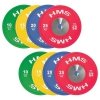 TBR Profi Set (8 szt ) zestaw talerzy olimpijskich Bumper 10-25 kg HMS TBR PROFI SET