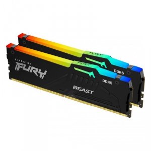 Kingston FURY DDR5 64GB (2x32GB) 6000MHz CL36 Beast Black RGB EXPO