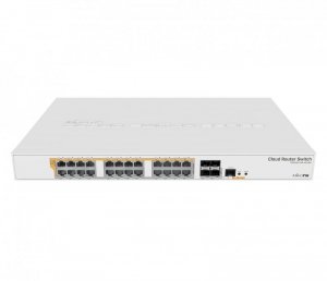 Switch Mikrotik CRS328-24P-4S+RM 28p PoE (PoE+: 24;) 450W Managed Gigabit/10G