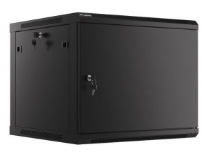 LANBERG SZAFA WISZĄCA RACK 19 9U 600X600 DRZWI METALOWE CZARNA (FLAT PACK) WF01-6609-00B