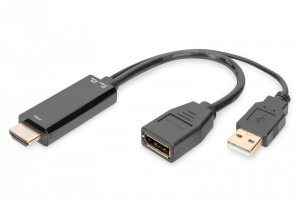 Digitus Adapter HDMI 4K – HDMI na DisplayPort