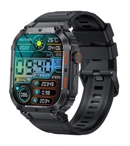 Denver SWC-191B smartwatch / zegarek sportowy 4,98 cm (1.96) IPS Cyfrowy 320 x 386 px Ekran dotykowy Czarny