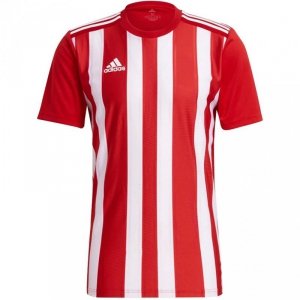 Koszulka męska adidas Striped 21 Jersey czerwono-biała GN7624 S
