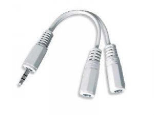 KABEL AUDIO SPLITTER 3.5MM 10CM WHT CCA-415-0.1M GEMBIRD
