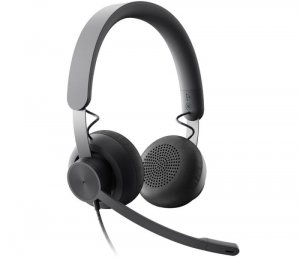 ZESTAW SŁUCHAWKOWY ZONE WIRED DARK GREY 981-000875 LOGITECH