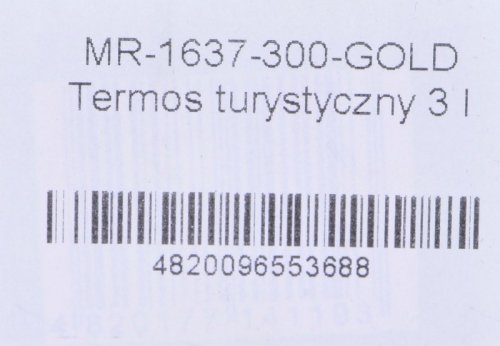 Termos turystyczny 3 l  MR-1637-300-GOLD Maestro
