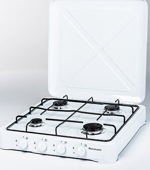 Kuchenka gazowa nastawna 4-palnikowa Ravanson K-04T (biały)
