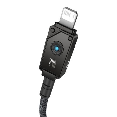 Kabel Baseus Unbreakable USB-IP 2.4A 1m (czarny)