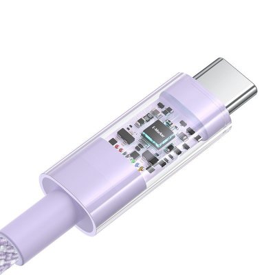 Kabel Baseus Gem Typ C-Typ C 100W 1m (fioletowy)