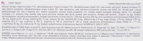 ACANA Kitten First feast - sucha karma dla kociąt - 1,8 kg