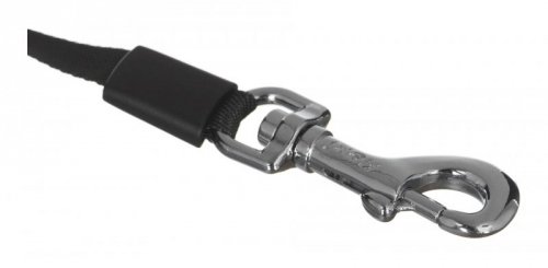 Smycz flexi automatyczna Black Design M taśma 5 m - dla psa do 25 kg, kolor srebrny