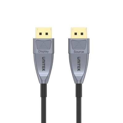 UNITEK KABEL OPTYCZNY DISPLAYPORT 1.4, Active Optical Cable, 8K, 5M