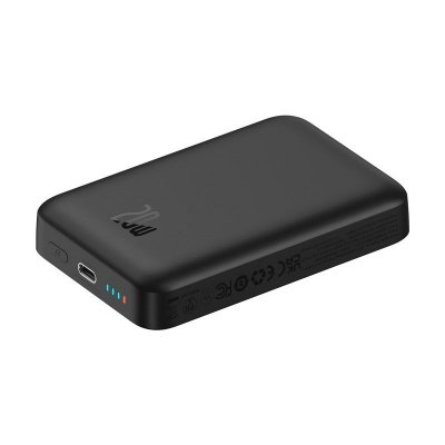 Powerbank Baseus Magnetic Mini Air Wireless 10000mAh 20W+kabel USB C-USB C (czarny)