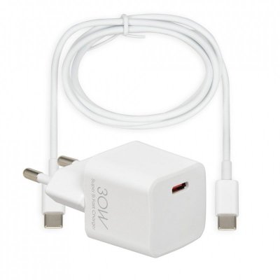 ŁADOWARKA SIECIOWA I-BOX C-38 PD30W USB-C, KABEL