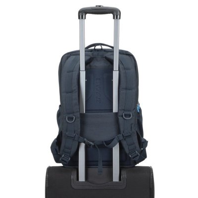 RIVACASE PLECAK NA LAPTOP DLA GRACZY 17,3&quot; BORNEO, GRANATOWY, GAMING, Z MATERIAŁU WODOODPORNEGO