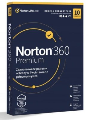 Norton 360 Premium 10D/12M BOX (NIE WYMAGA KARTY)