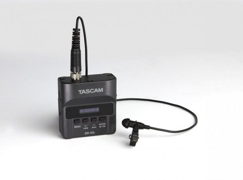 Tascam DR-10L - Cyfrowy rejestrator Tascam typu &quot;body-pack&quot; z mikrofonem lavalier (biały)