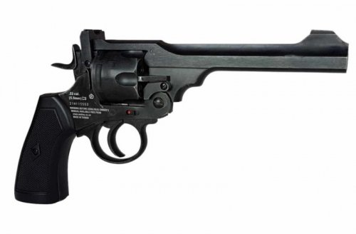 Rewolwer WEBLEY MKVI .455 Service kal.5,5 mm Diabolo łuski 6-strzał. lufa 6&quot; CO2 Battlefield Ekp do17J