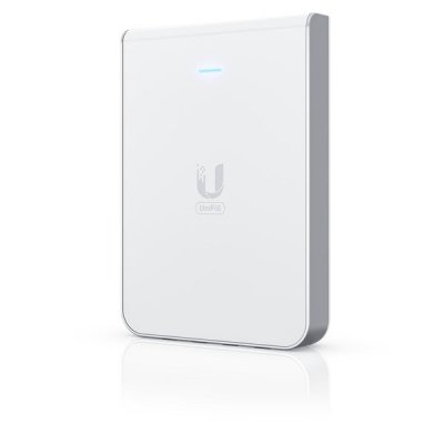 Acces Point Wi-Fi  6 Ubiquiti UniFi U6 In-Wall 2.4GHz(2x2)/5GHz(4x4)/6GHz(–) PoE+/PoE 4x1G 1x2,5G