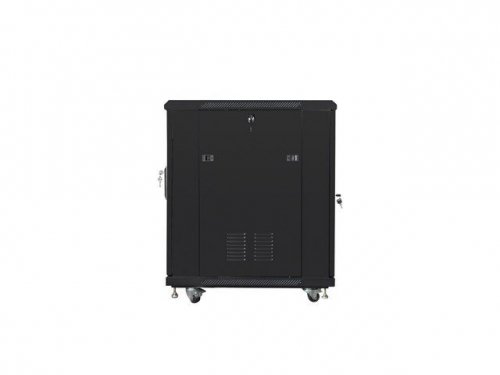 Szafa rack Lanberg FF01-6815-12B (15U; 19&#039;&#039;; 848mm / 600mm / 800 mm; stojąca; Szklane; 800 kg; kolor czarny)