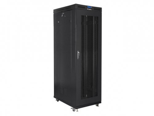 LANBERG SZAFA STOJĄCA RACK 19&quot; 37U 800X1000 DRZWI PERFOROWANE LCD CZARNA (FLAT PACK) FF01-8037-23BL