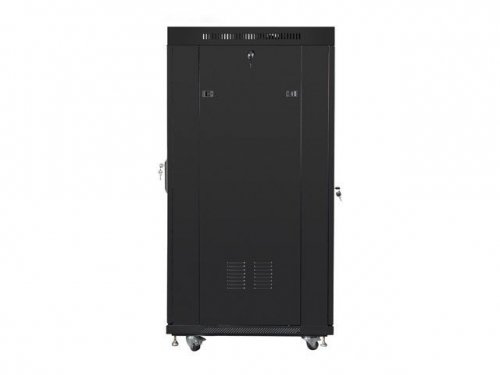 LANBERG SZAFA STOJĄCA RACK 19&quot; 22U 800X800 DRZWI PERFOROWANE LCD CZARNA FF01-8822-23BL (FLAT PACK)