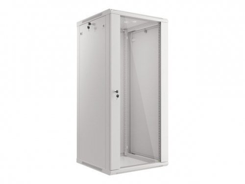 Szafa Rack Lanberg  WF01-6627-10S (27U; 1300mm / 600mm / 600 mm; wisząca; Szklane; 19&#039;&#039;; szary)