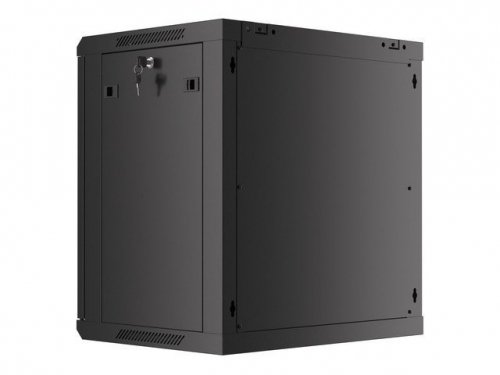LANBERG SZAFA WISZĄCA RACK 19&quot; 12U 600X450 DRZWI METALOWE CZARNA (FLAT PACK) WF01-6412-00B